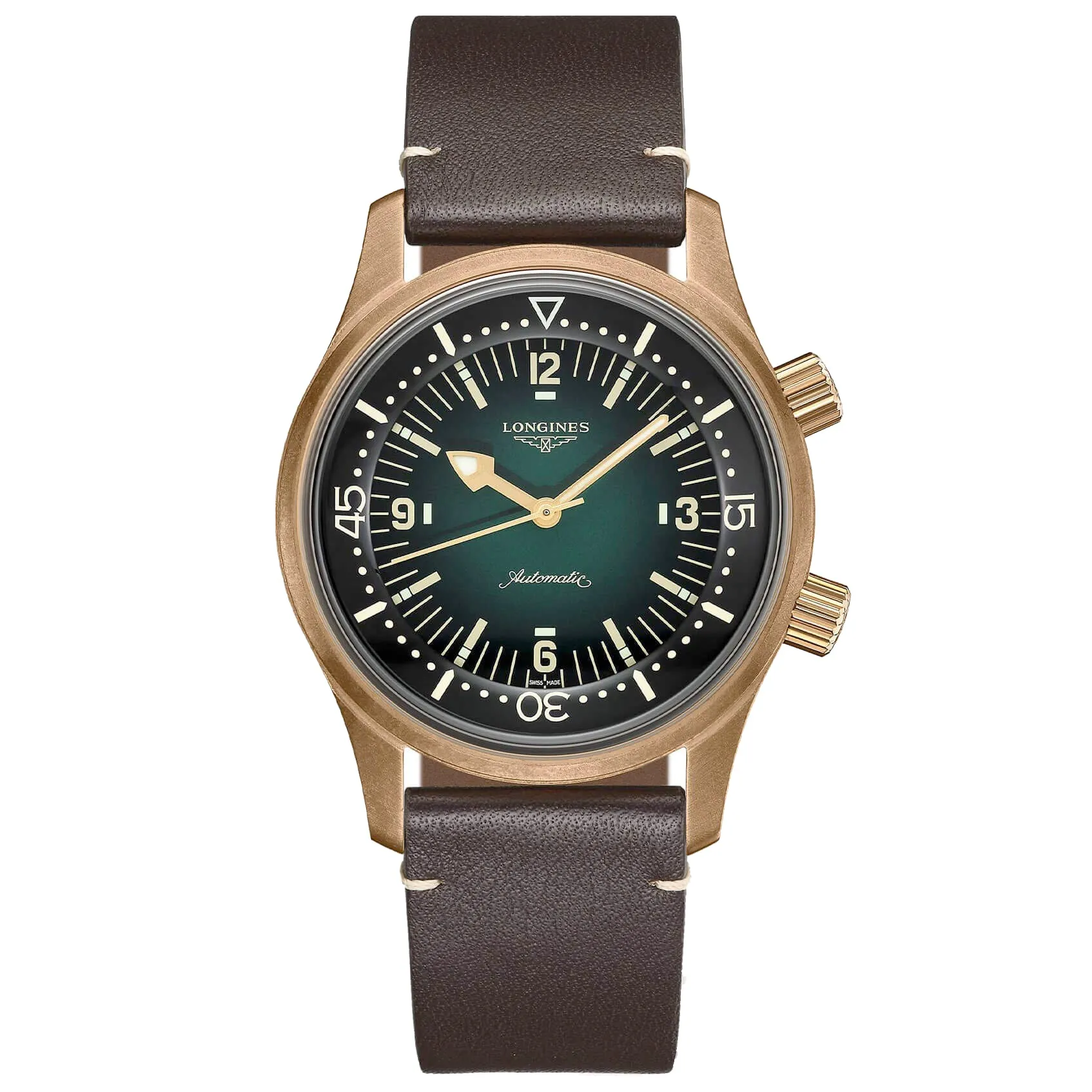 Longines Legend Diver 42MM Automatic Green Bronze Case Nato Watch L37741502