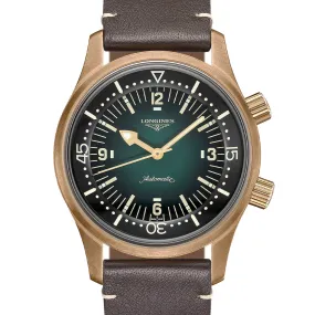 Longines Legend Diver 42MM Automatic Green Bronze Case Nato Watch L37741502