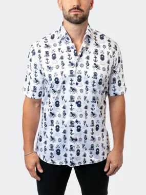 Maceoo Stretch Short-Sleeve Shirt | Galileo StretchNautical50 White