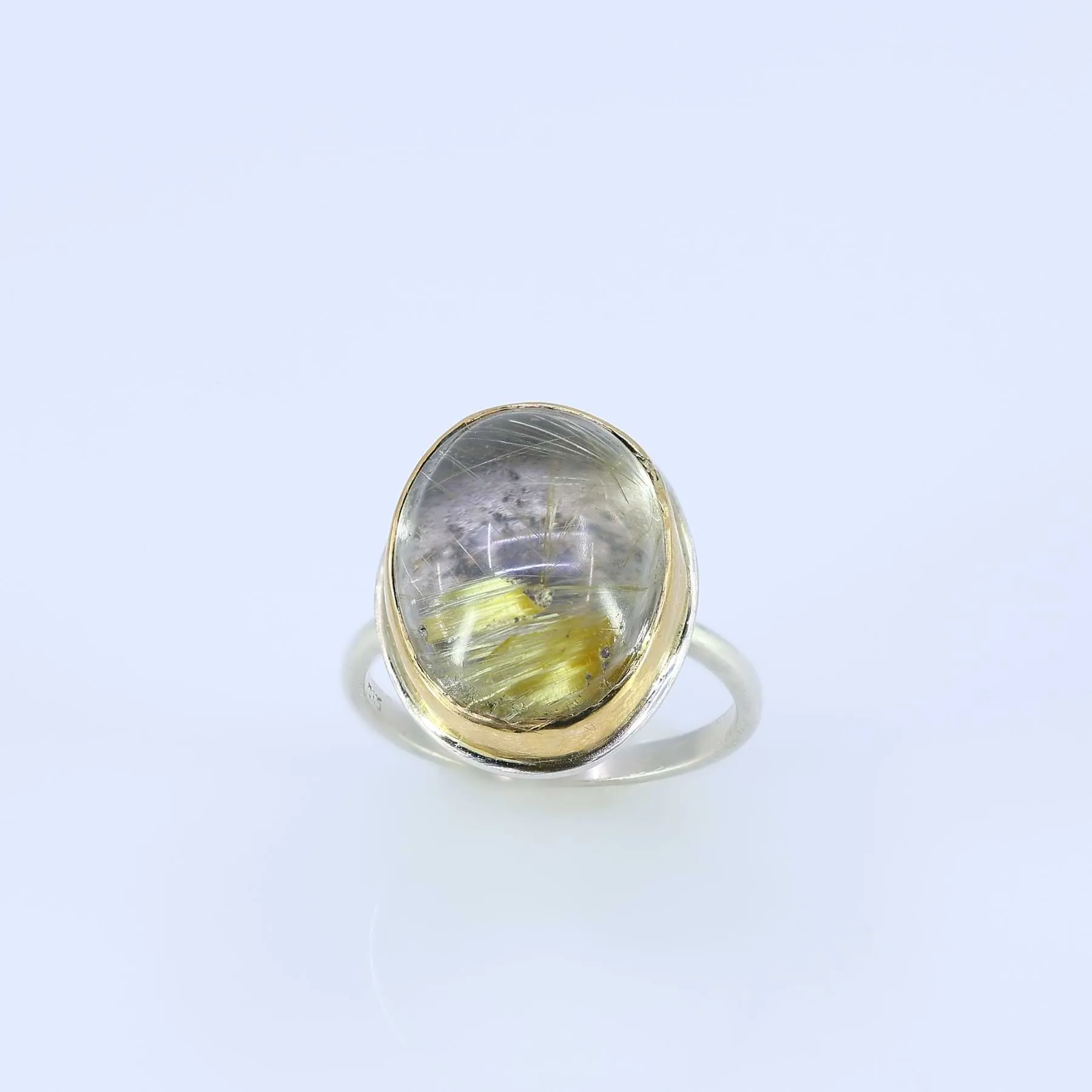 Maggie - Rutilated Quartz Silver Ring