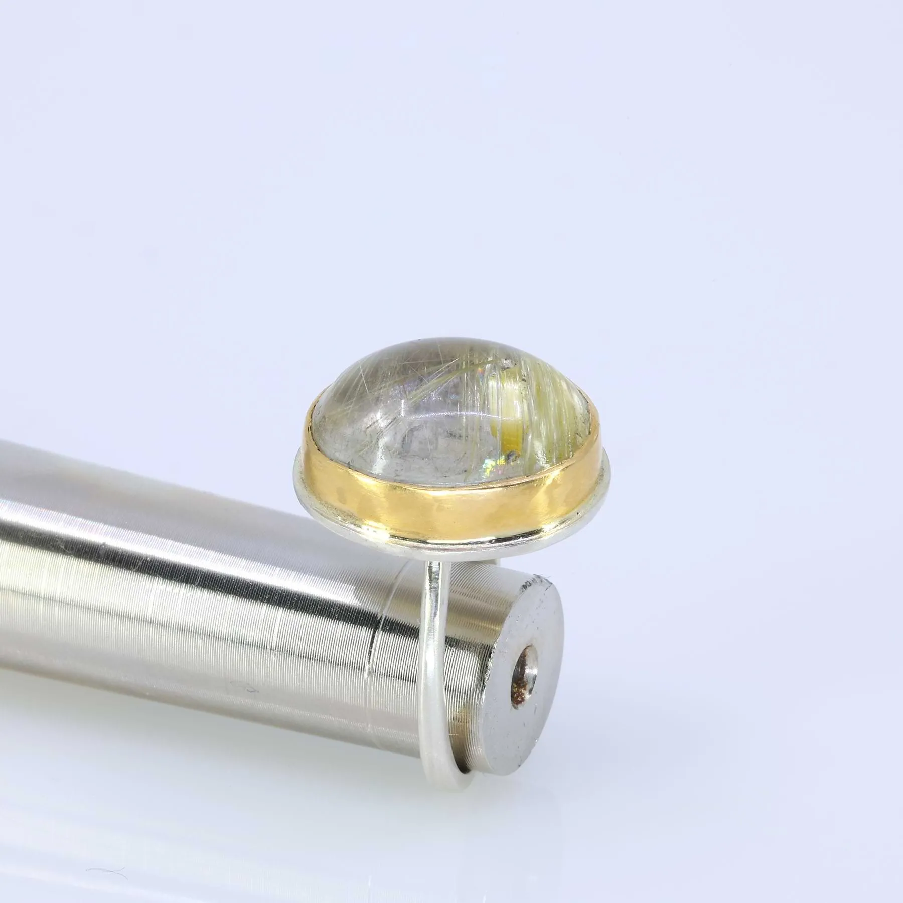 Maggie - Rutilated Quartz Silver Ring