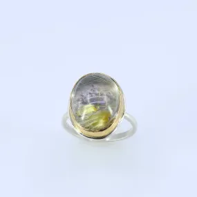 Maggie - Rutilated Quartz Silver Ring