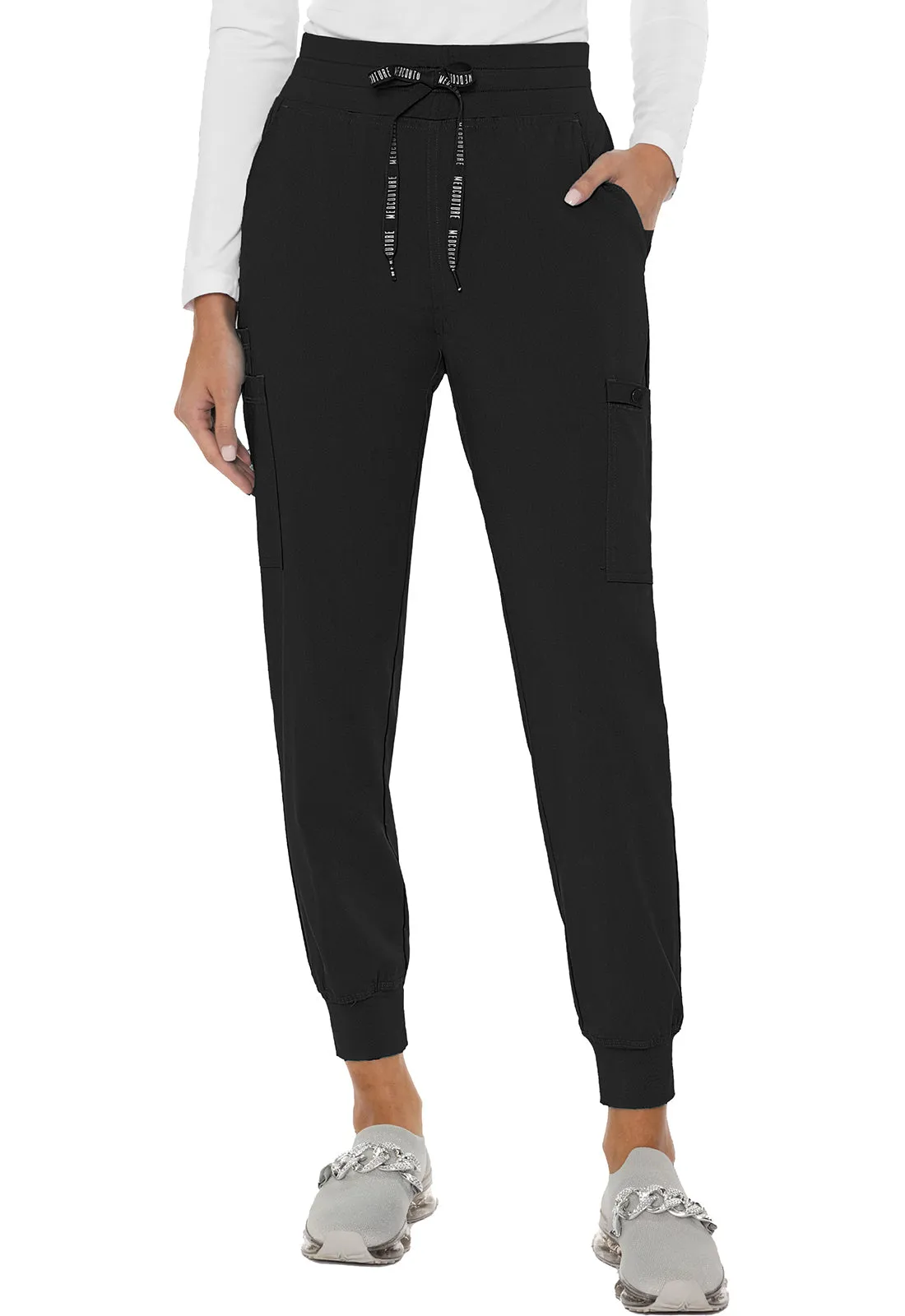 Med Couture Touch 7705 Women's Double Cargo Jogger Pant - PETITE