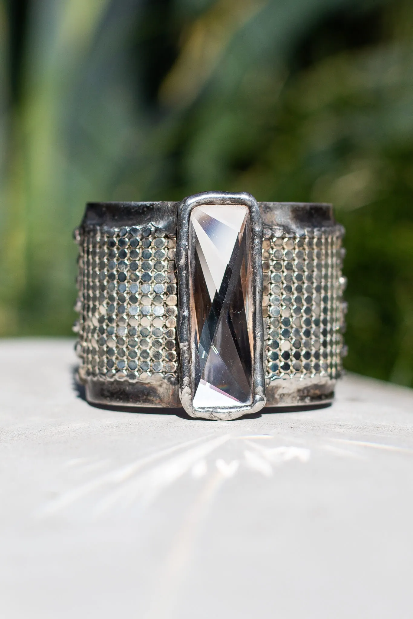 Mesh   Crystal Cuff