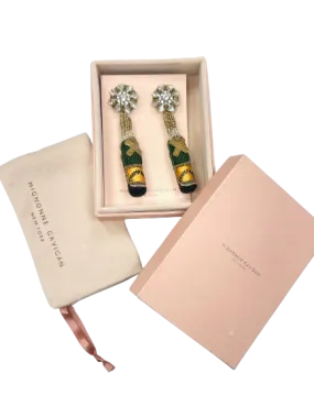 Mignonne Gavigan Crystal Champagne Earrings BNIB