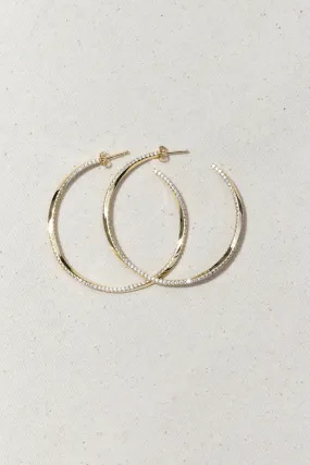 native gem twisted hoops