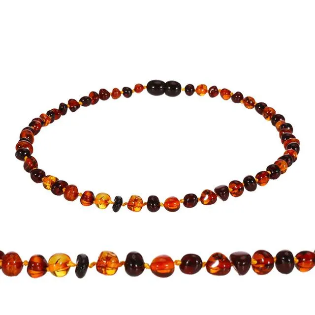 Natural Baltic Amber Stone Bead Necklace