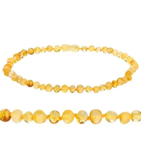 Natural Baltic Amber Stone Bead Necklace