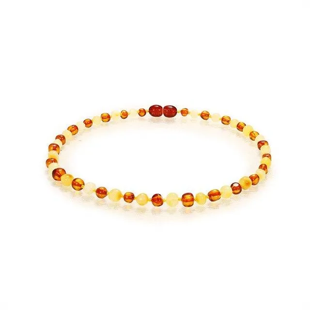 Natural Baltic Amber Stone Bead Necklace