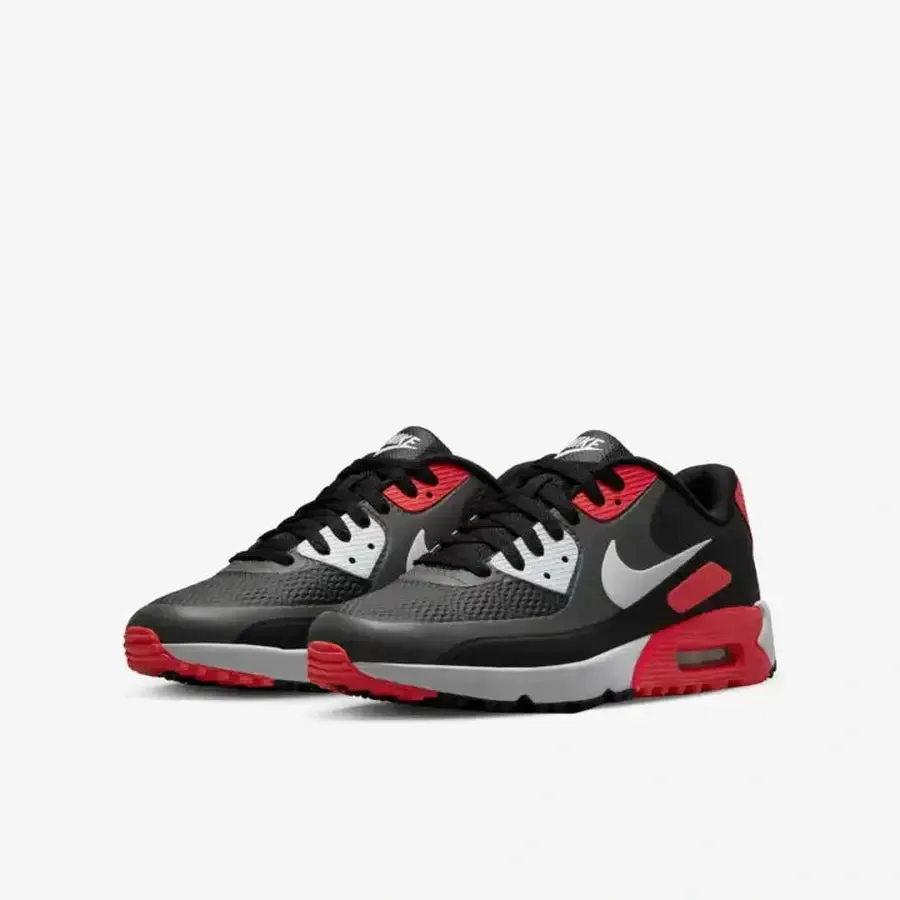 Nike Air Max 90 G Spikeless Golf Shoe - Grey/Red