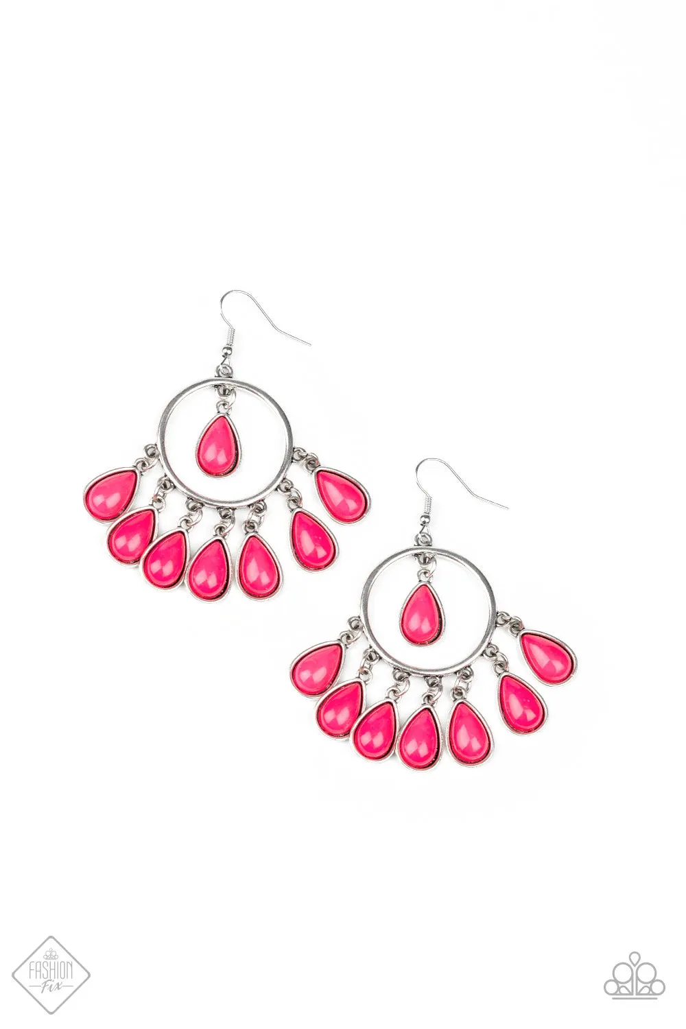 Paparazzi Flirty Flamboyance Pink Earring