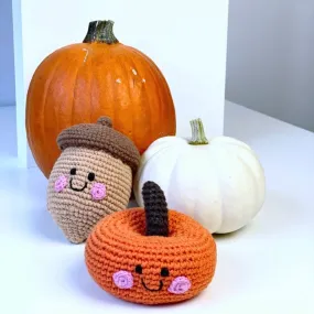 Pebble Friendly Plush Pumpkin Rattle