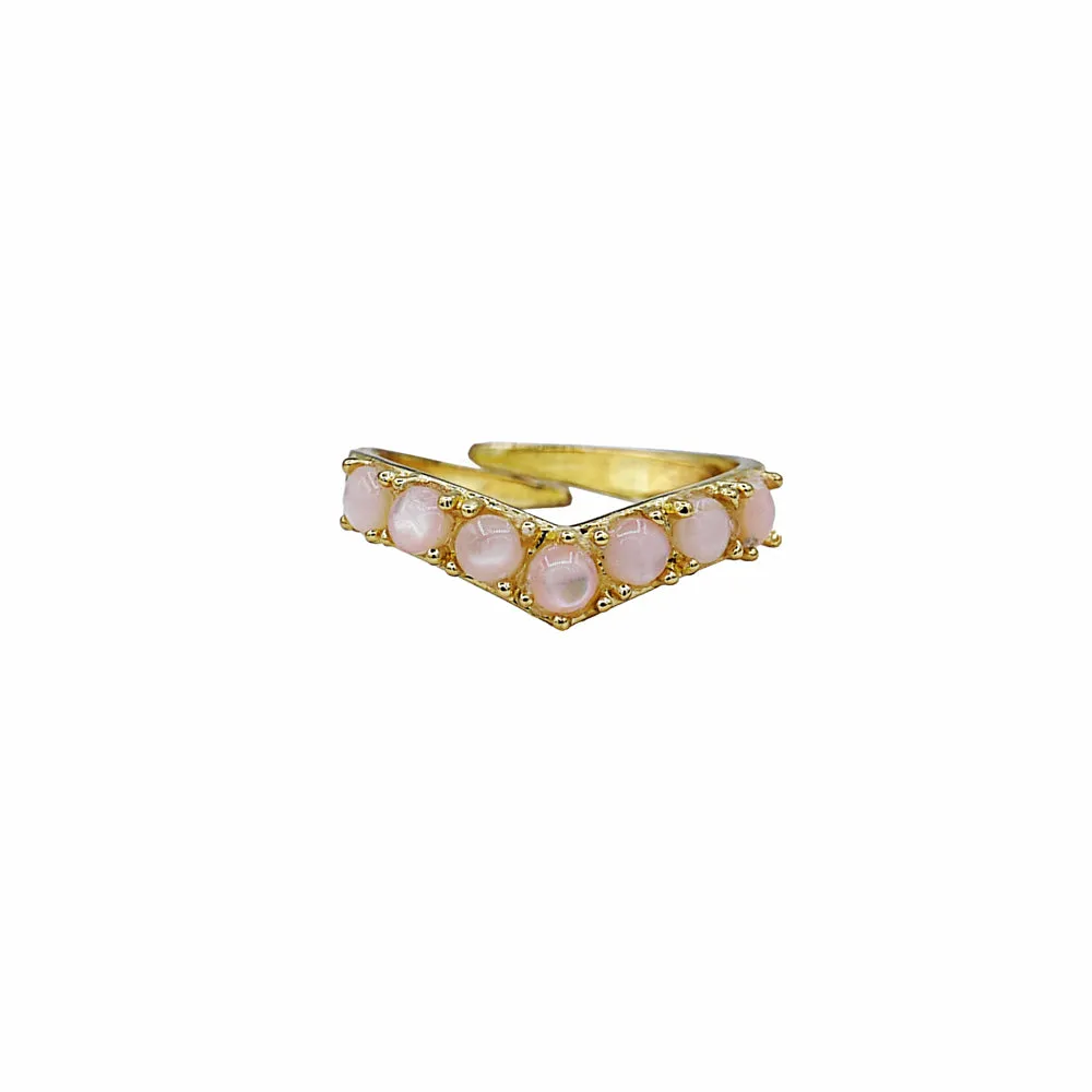 Pink Shell Band Ring