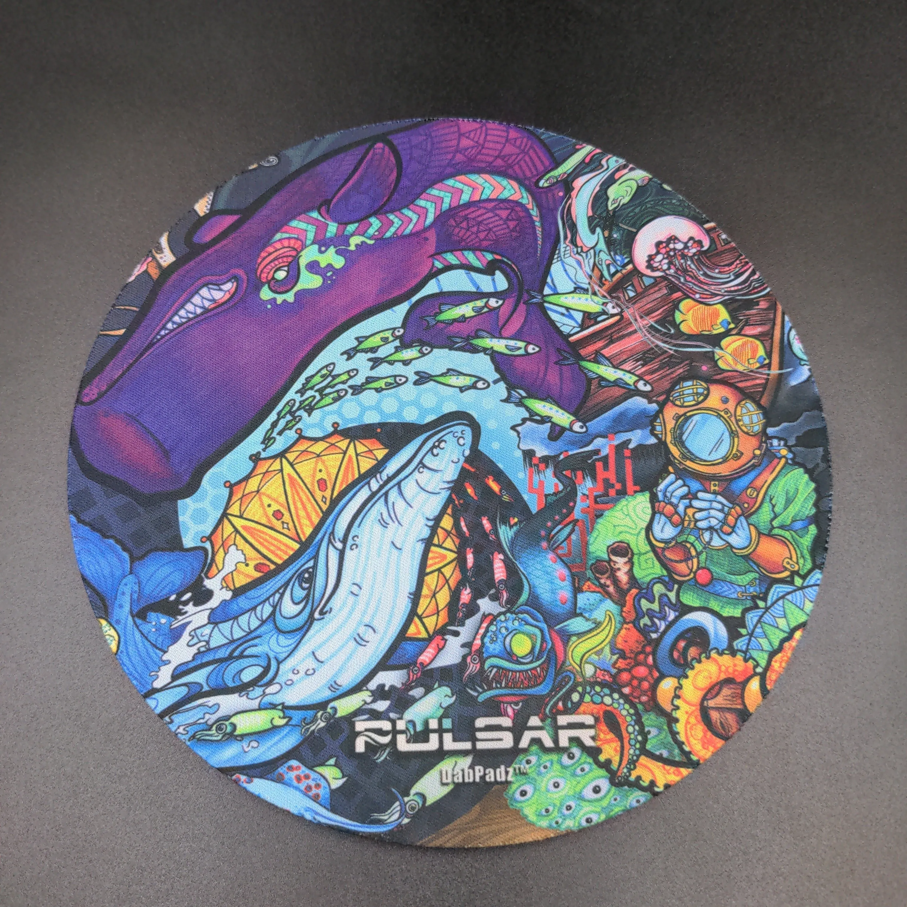 Pulsar DabPadz Round Dab Mat 8 | Psychedelic Ocean