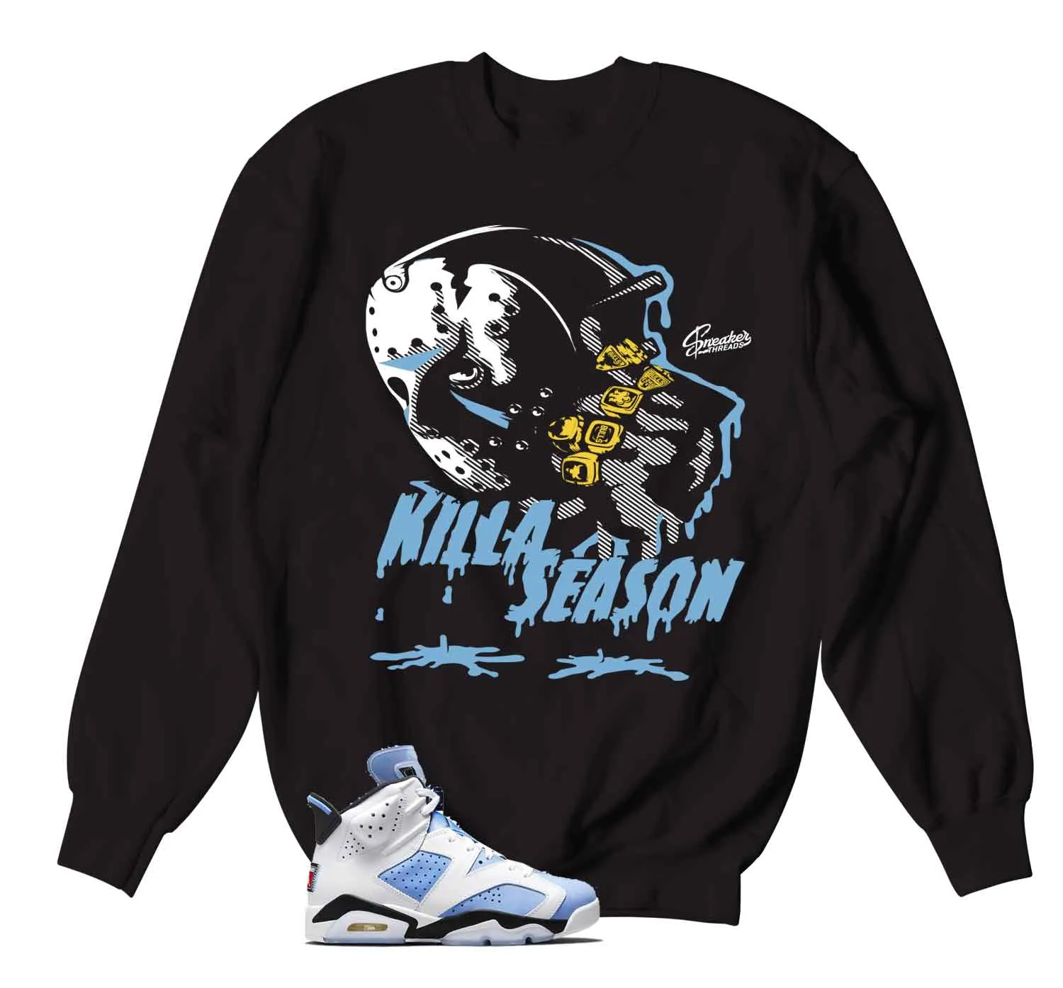 Retro 6 University Blue Killa Season Sweater