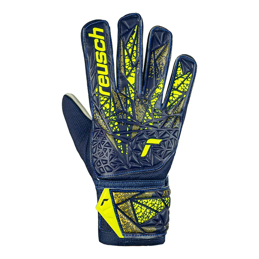 Reusch Starter Solid Junior GK Gloves (Blue/Yellow)