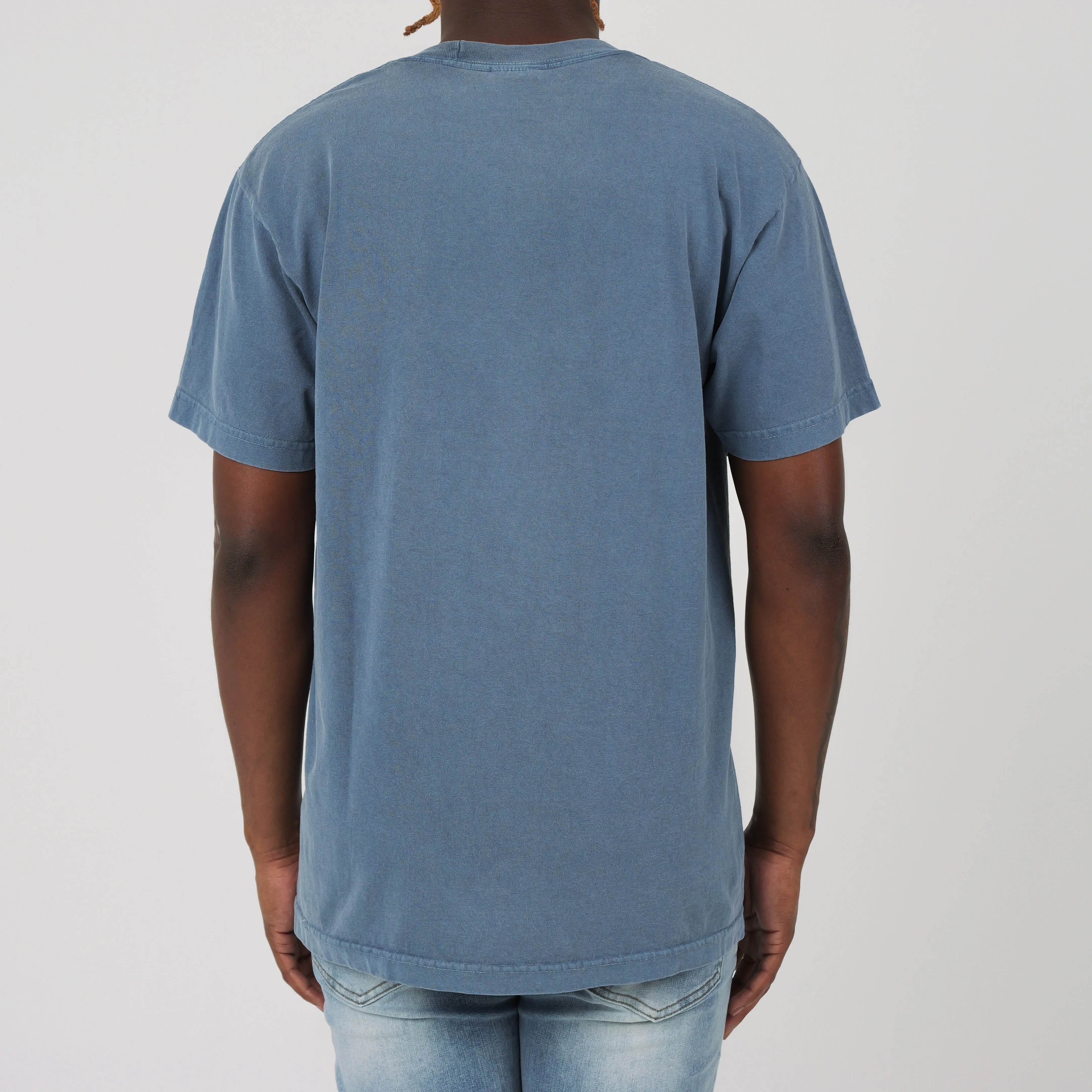 RIDE OR FOLD PREM TEE DENIM