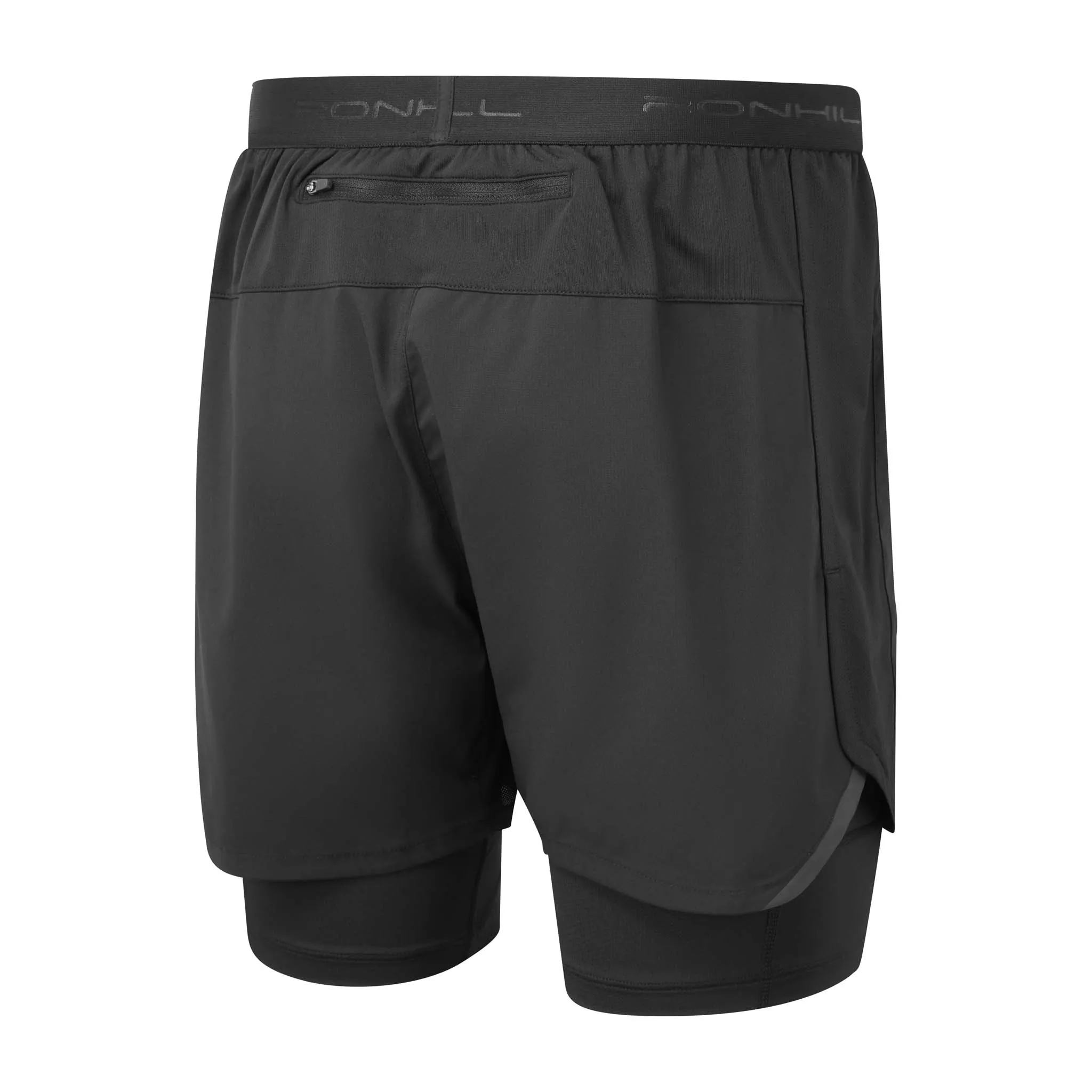 Ronhill | Men's Tech 5" Twin Short - All Black