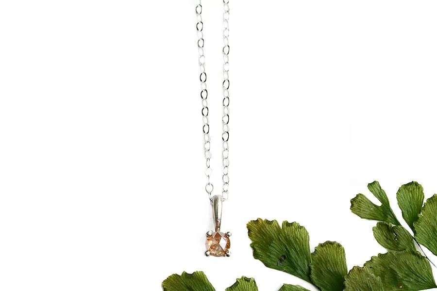 Rose Cut Diamond Necklace No 4