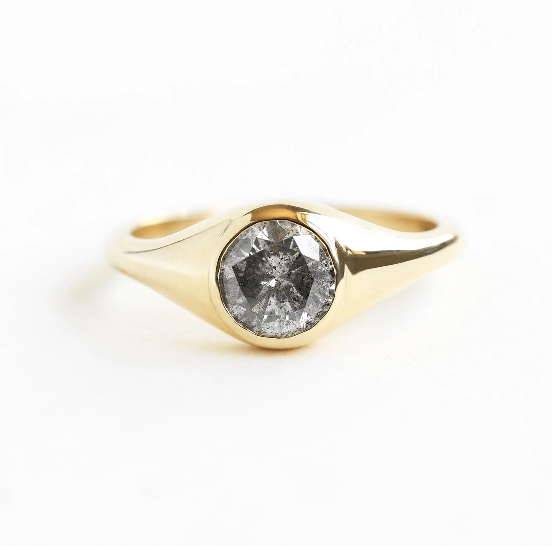 Salt And Pepper Diamond Ring