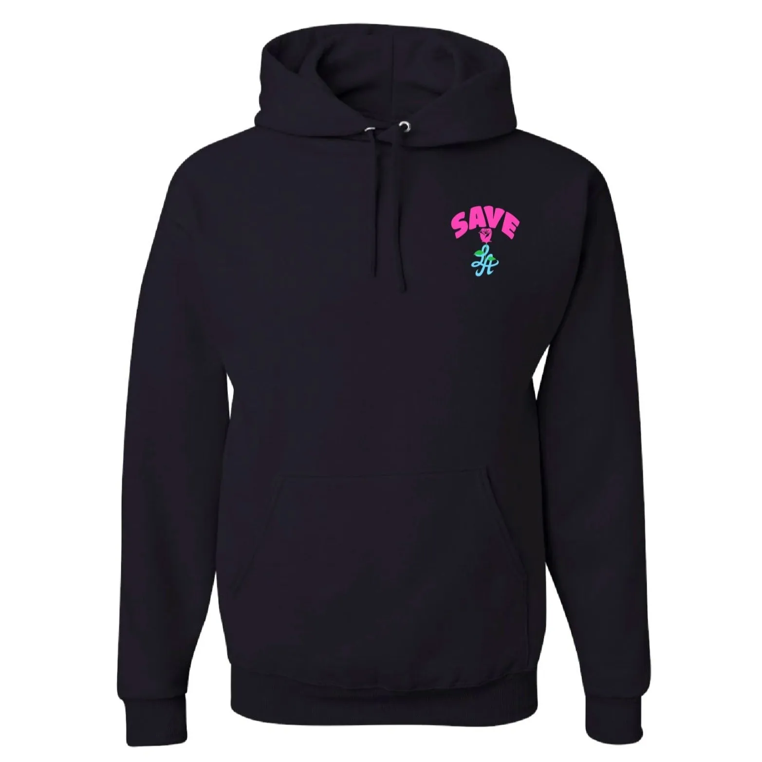 SAVE LA ROSE HOODIE - BLACK