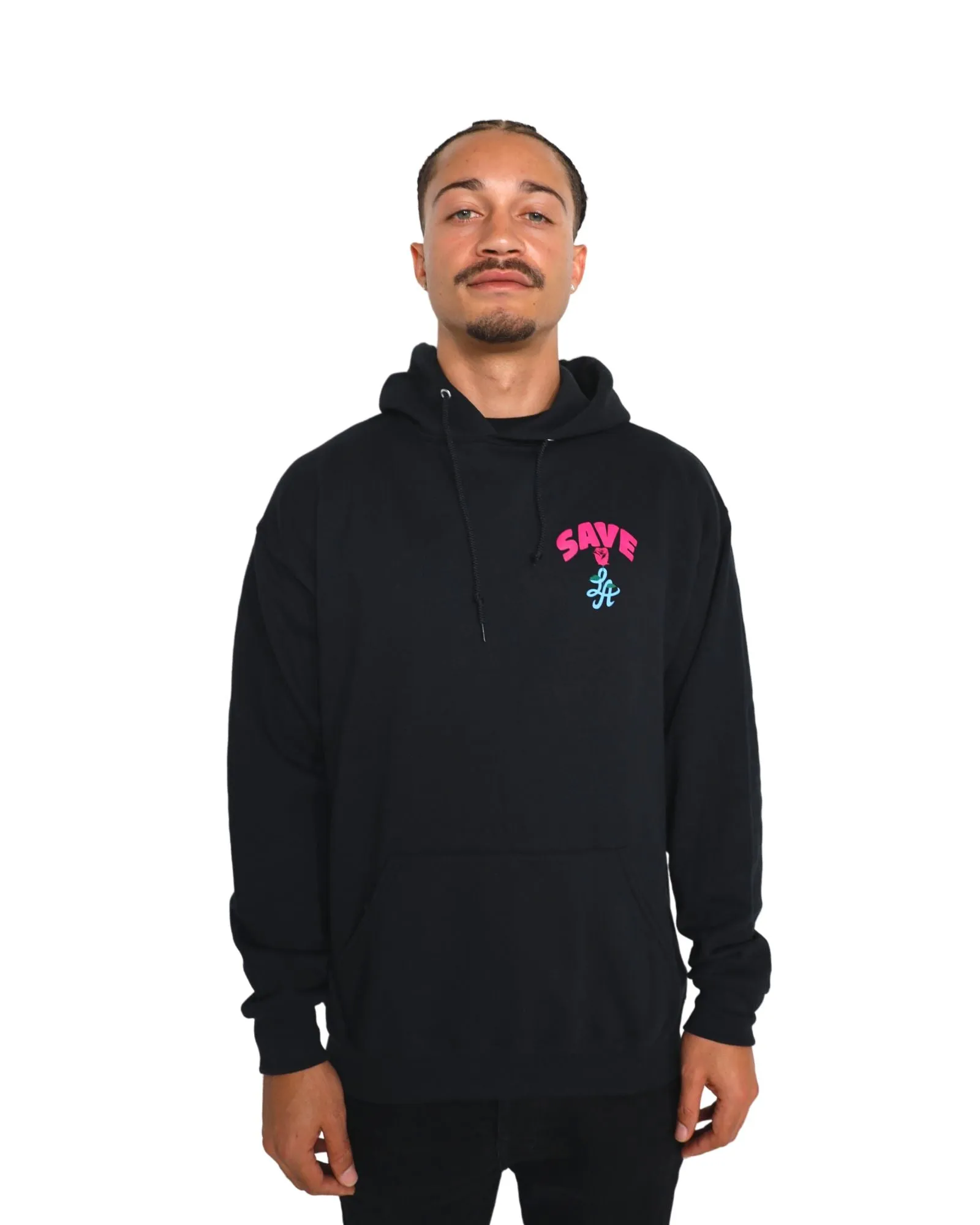 SAVE LA ROSE HOODIE - BLACK