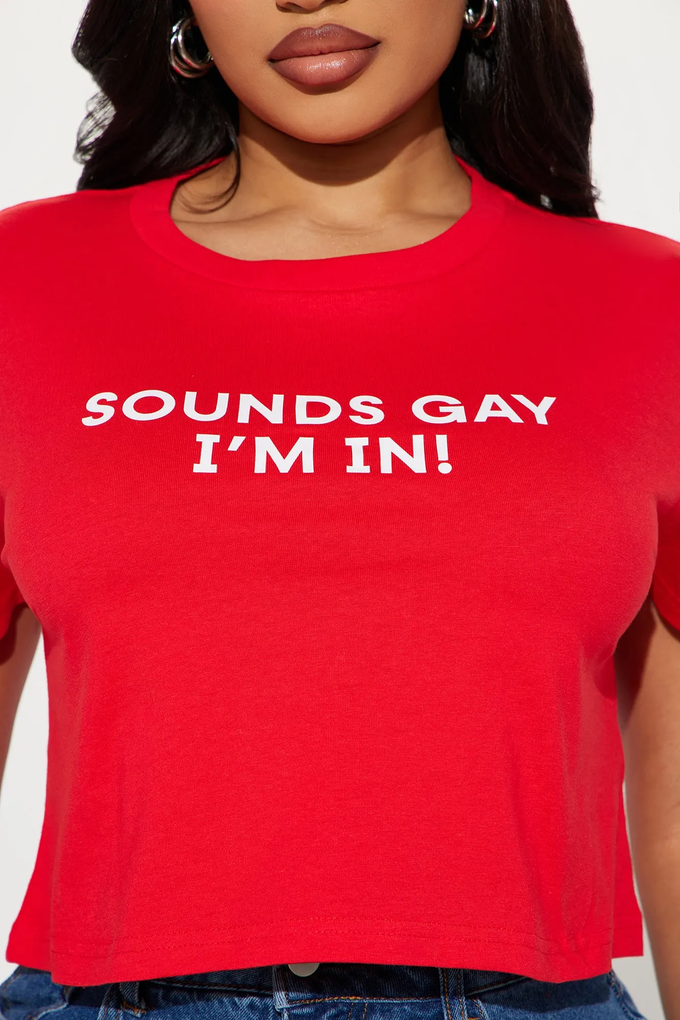 Sounds Gay I'm In Tee - Red