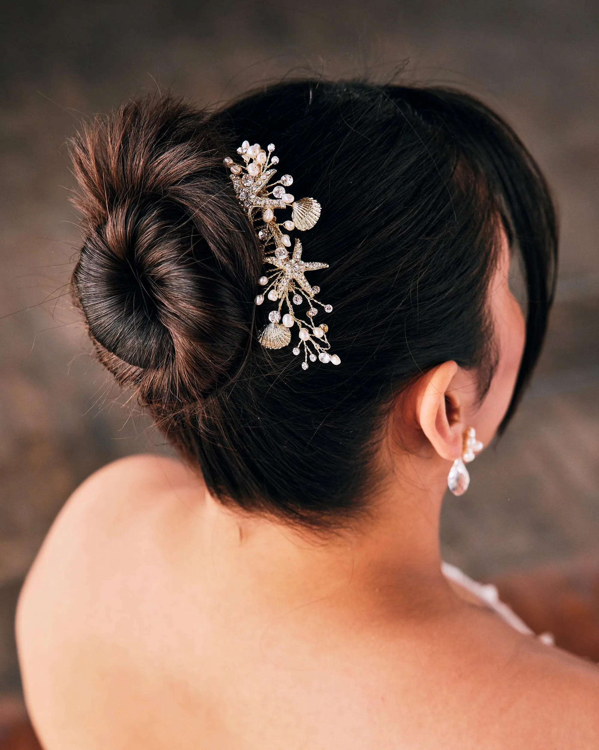 Starfish and Shell Mermaid Hair Comb