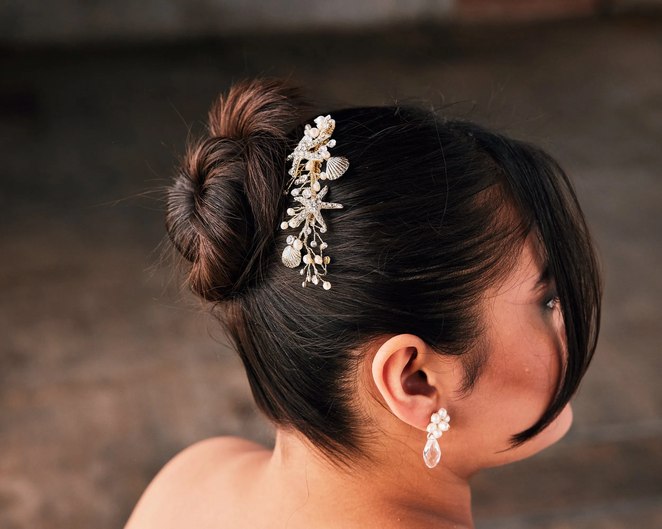 Starfish and Shell Mermaid Hair Comb