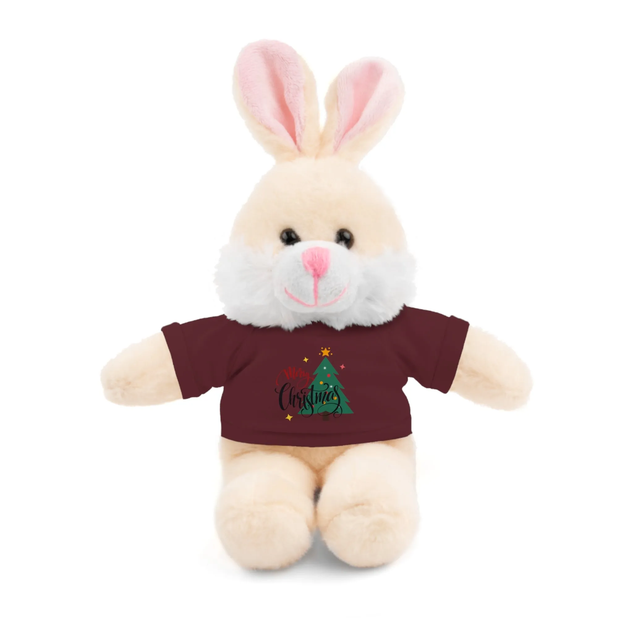 Stuffed Animals with Christmas Tee