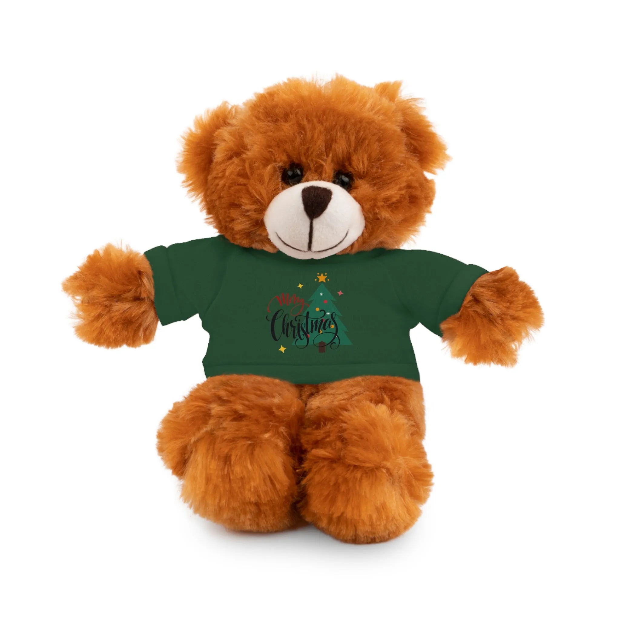 Stuffed Animals with Christmas Tee