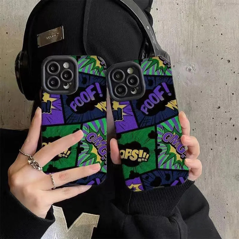 Stylish Dark Graffiti Letter Phone Case for iPhone 14, 13, 12, 11 Pro, XS Max, XR, X, 8 Plus, 7, 6, and Mini – Cute Cover Option