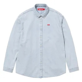 SUPREME SMALL BOX SHIRT-WASHED BLUE