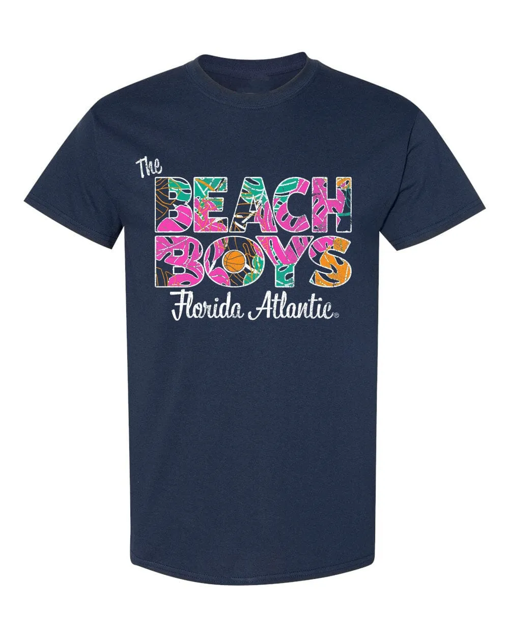 The Beach Boys Florida Atlantic University Palm Ball Navy Tee