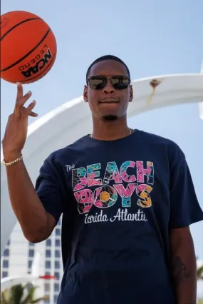 The Beach Boys Florida Atlantic University Palm Ball Navy Tee