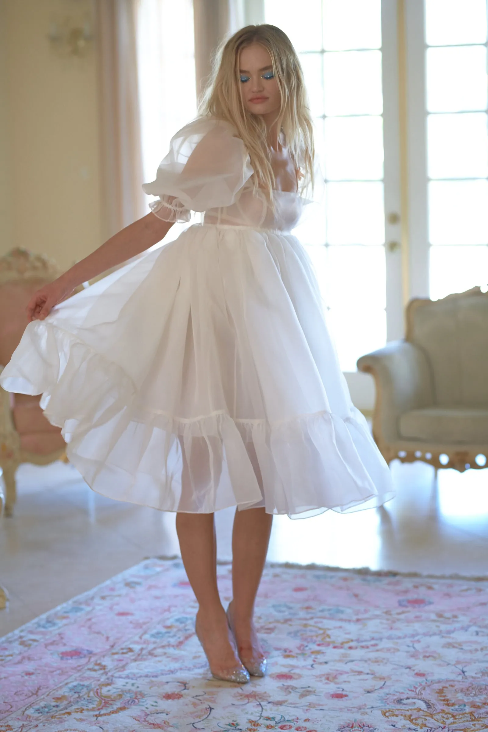 The Ivory French Puff Dress