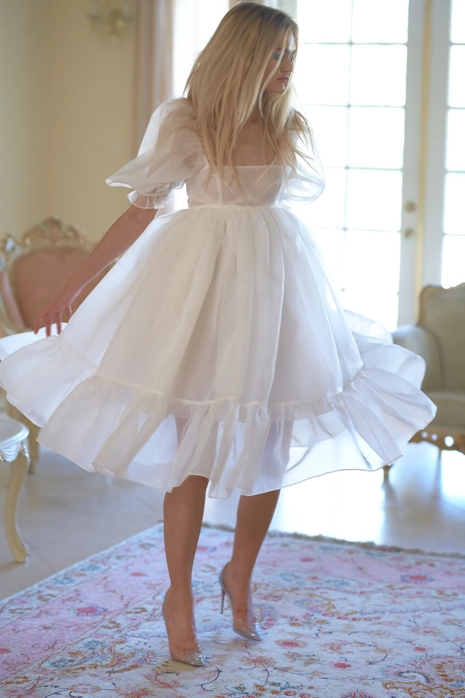 The Ivory French Puff Dress