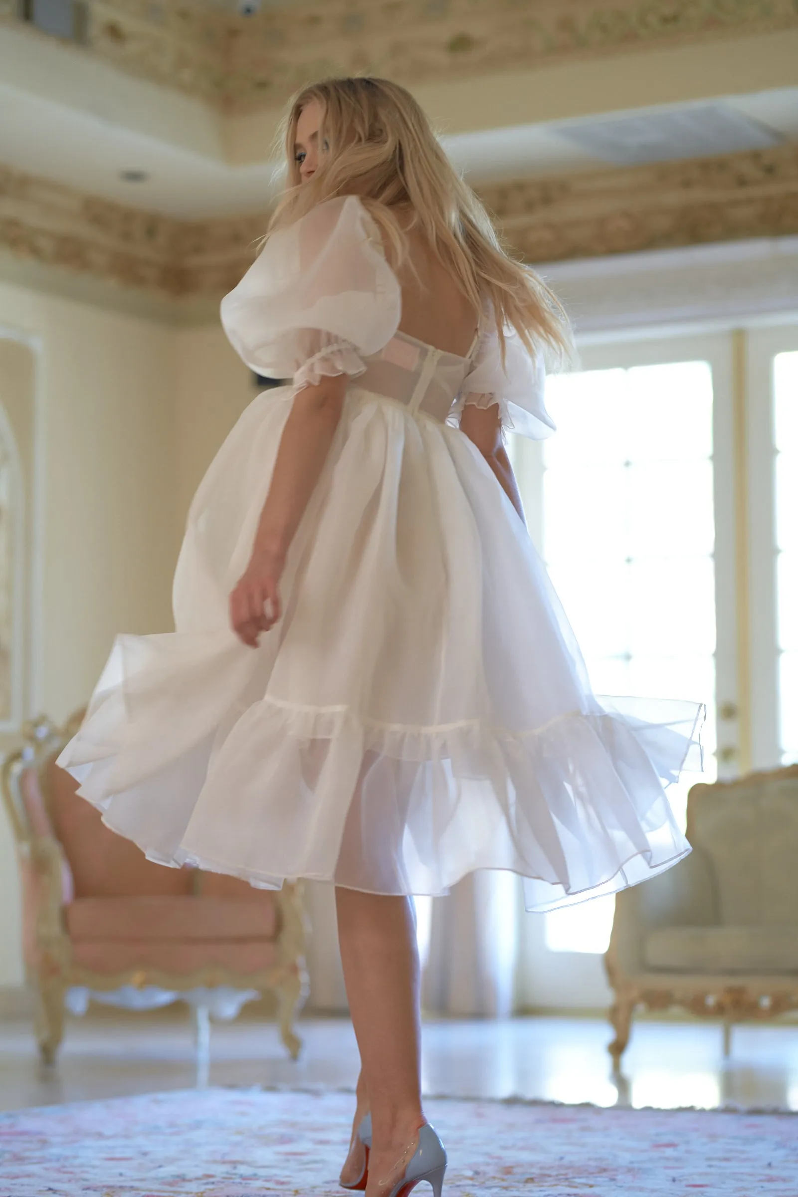 The Ivory French Puff Dress