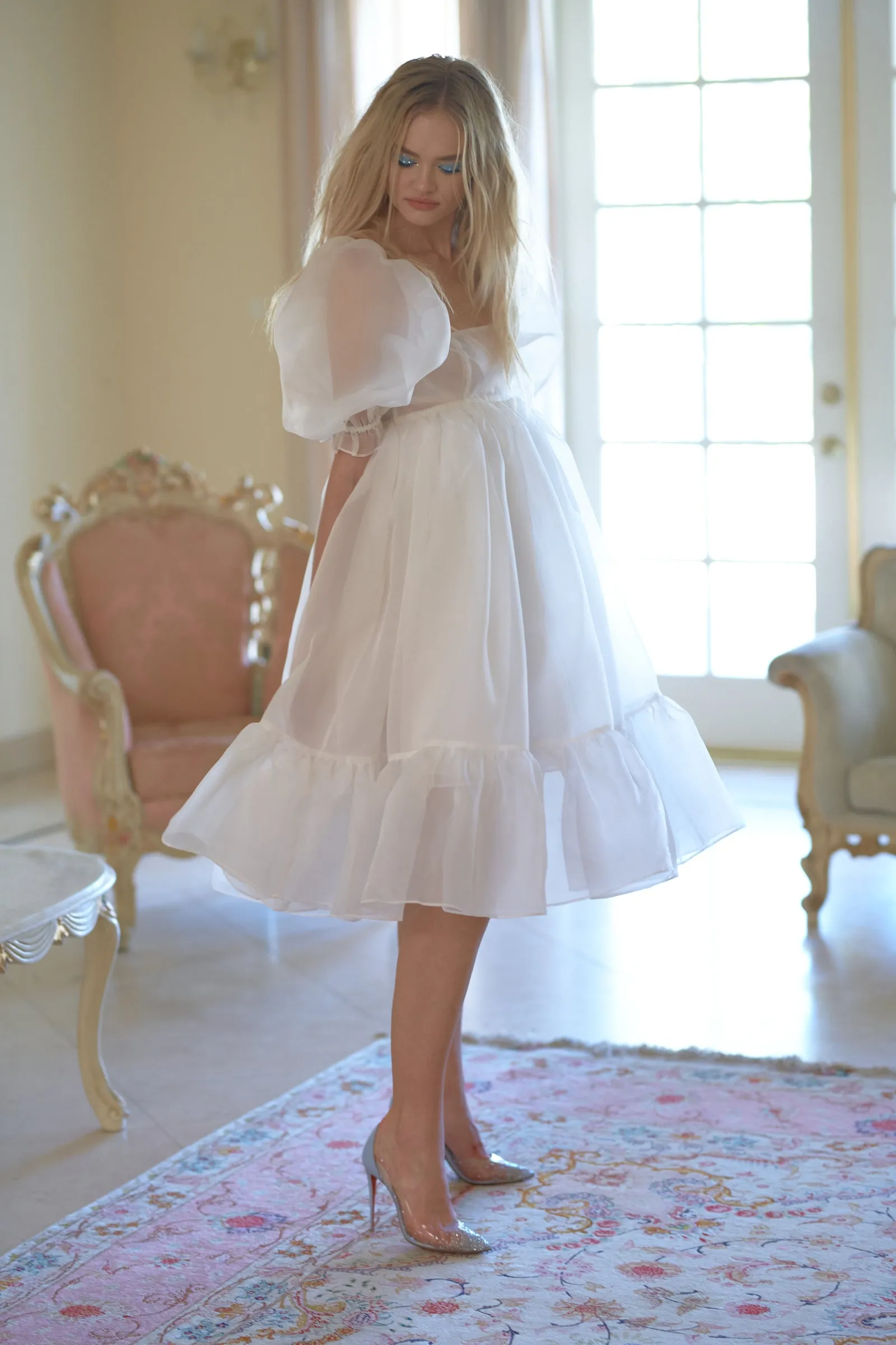 The Ivory French Puff Dress