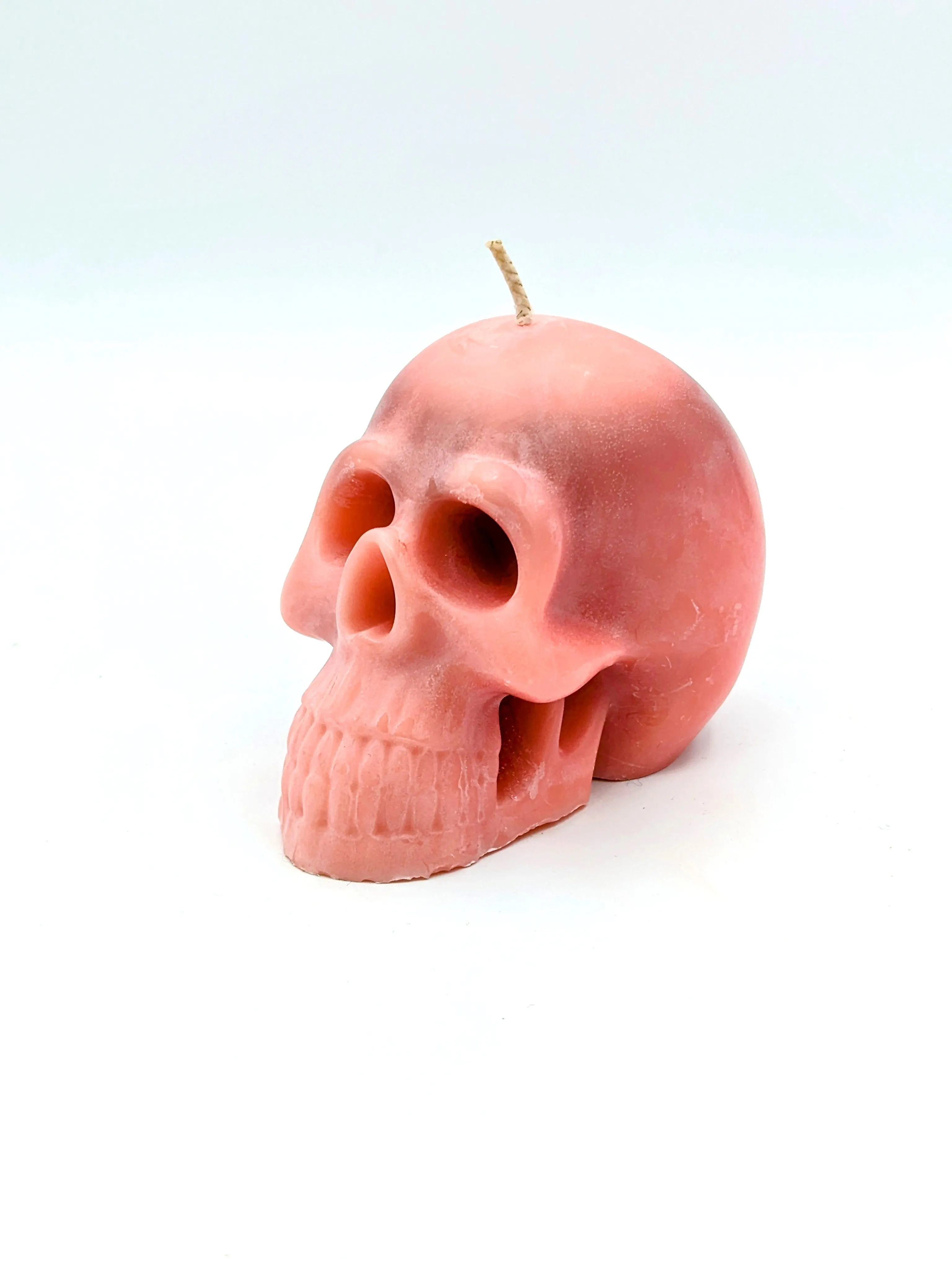 The Pink Skull Candle