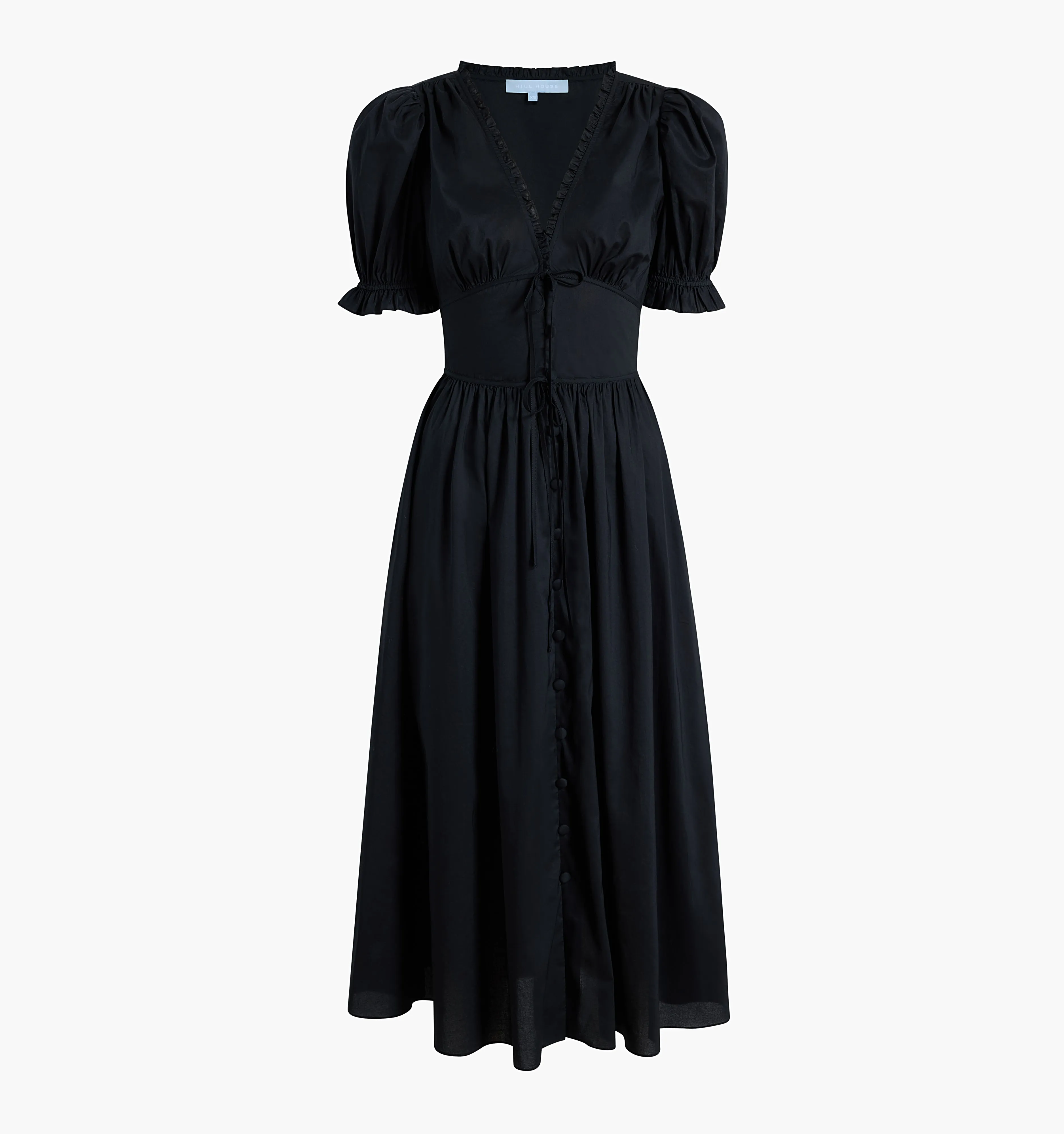 The Sabrina Dress - Black Cotton