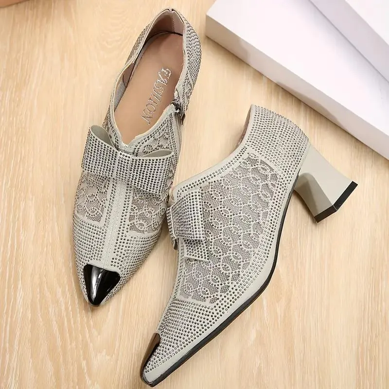 Trendy Crystal High Heel Women's Fashion Shoe 616