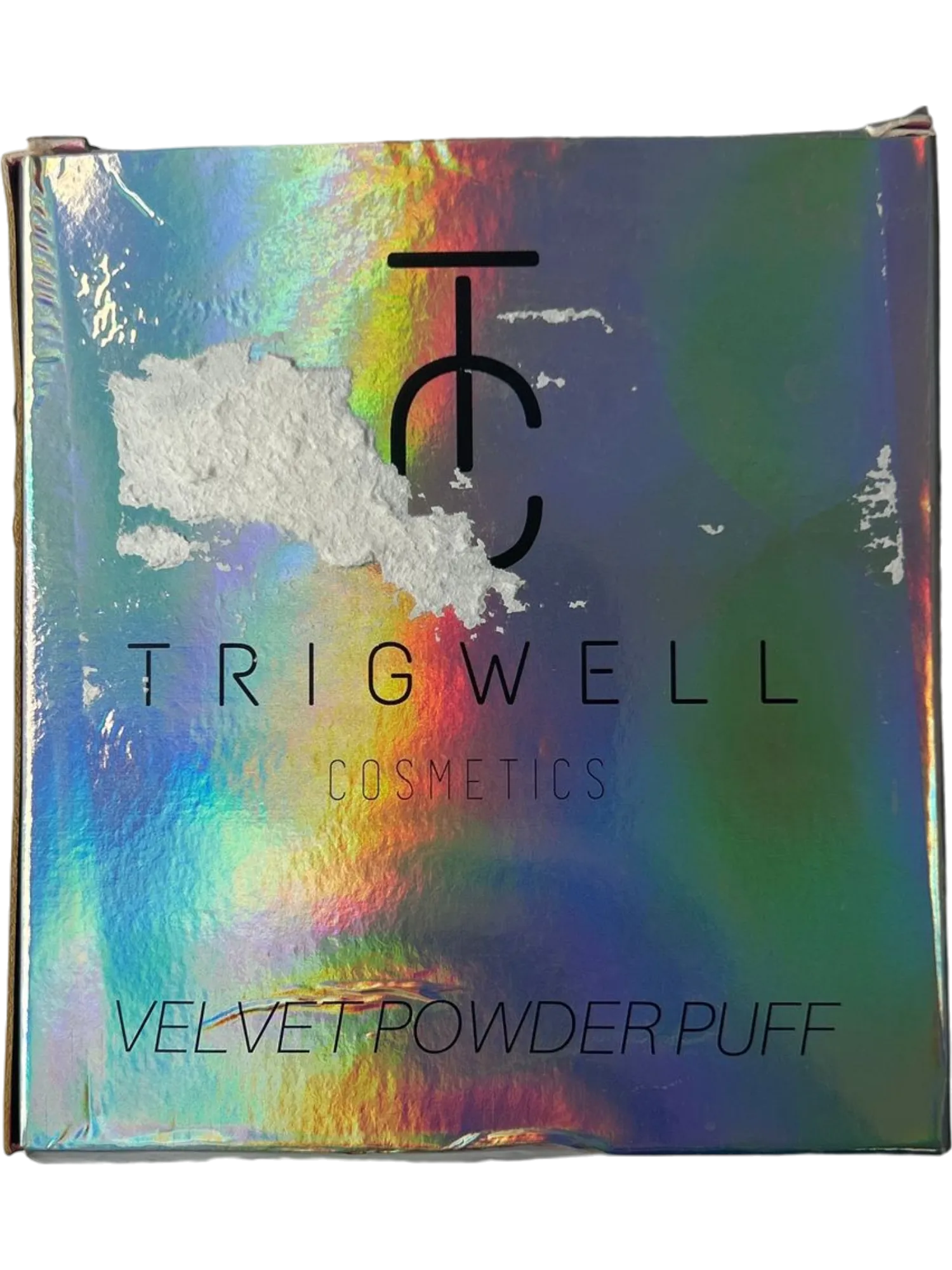 Trigwell Cosmetics Multicoloured Velvet Powder Puff 2 Pack