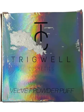 Trigwell Cosmetics Multicoloured Velvet Powder Puff 2 Pack