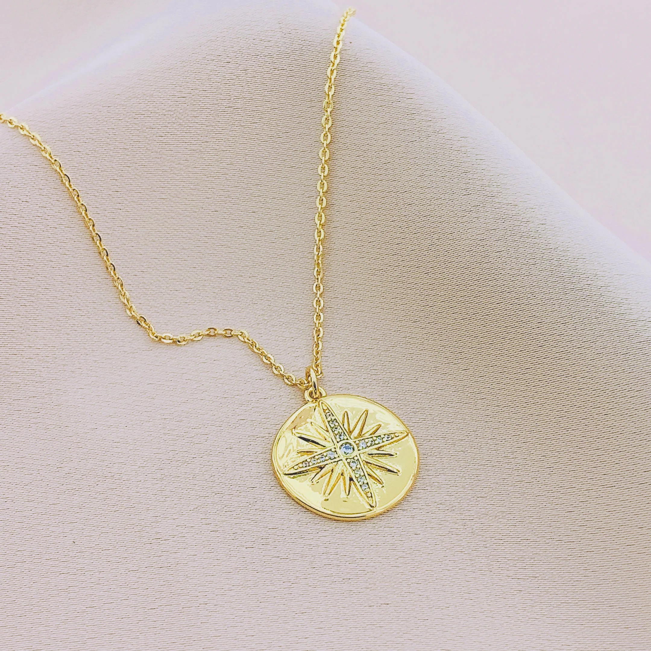 Women's CZ Starburst Necklace