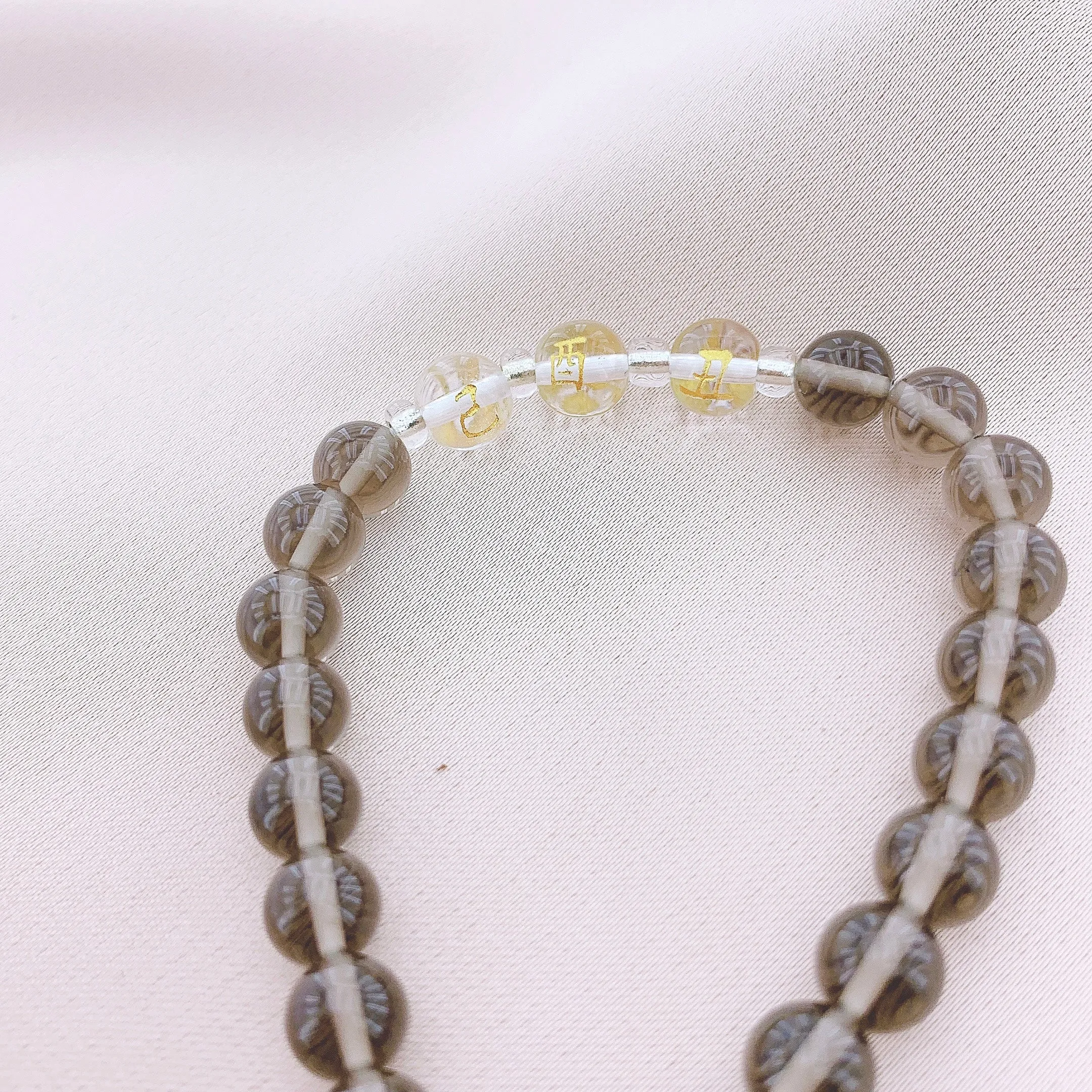 Women's Fashion Tea-coloured Crystal Beads Gemstone Bracelets